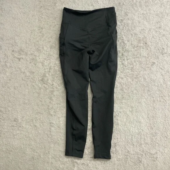 NWOT Eddie Bauer Women's S High-Waisted Black Leggings Side Zip Pockets - Picture 5 of 9